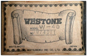 westone w40 acoustic label